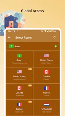 VPN XLock - Secure Shield VPN android App screenshot 2